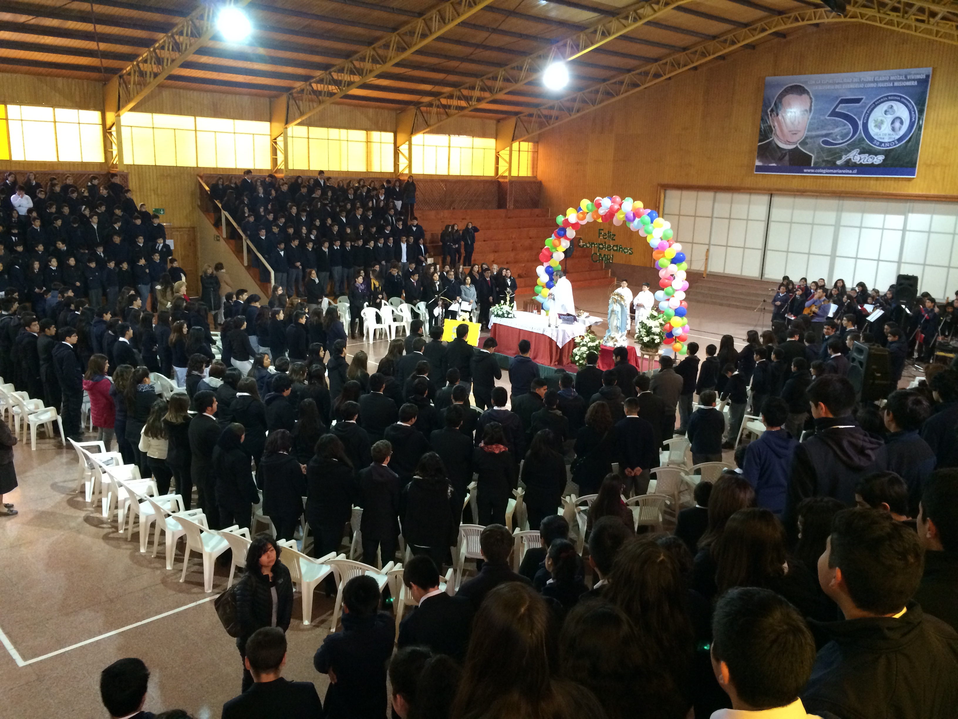 CELEBRACIÓN DE LOS 50 AÑOS CON LA COMUNIDAD ESCOLAR: 27 de Agosto.-