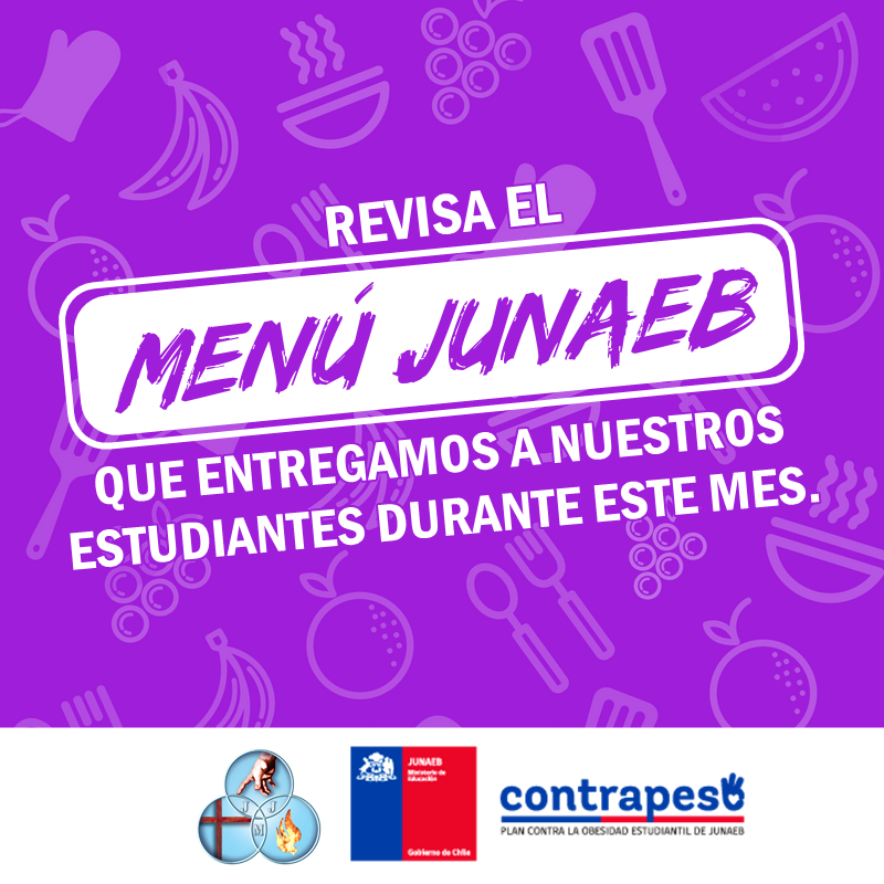 MENÚ JUNAEB MES DE JULIO 2018