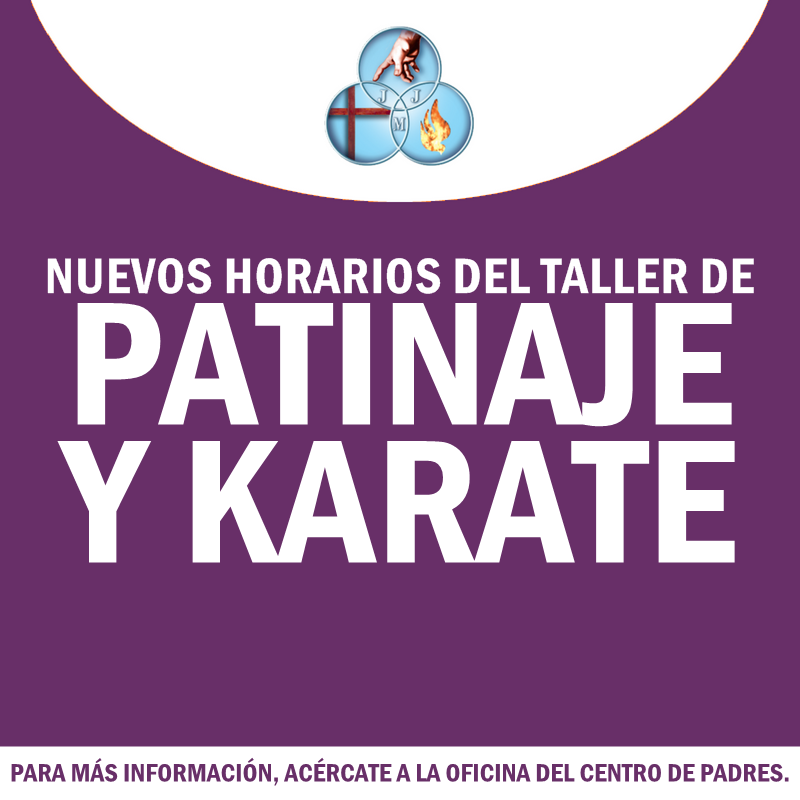 INFORMACIÓN IMPORTANTE SOBRE HORARIOS DE TALLERES EXTRAPROGRAMÁTICOS – 13 DE AGOSTO DE 2018
