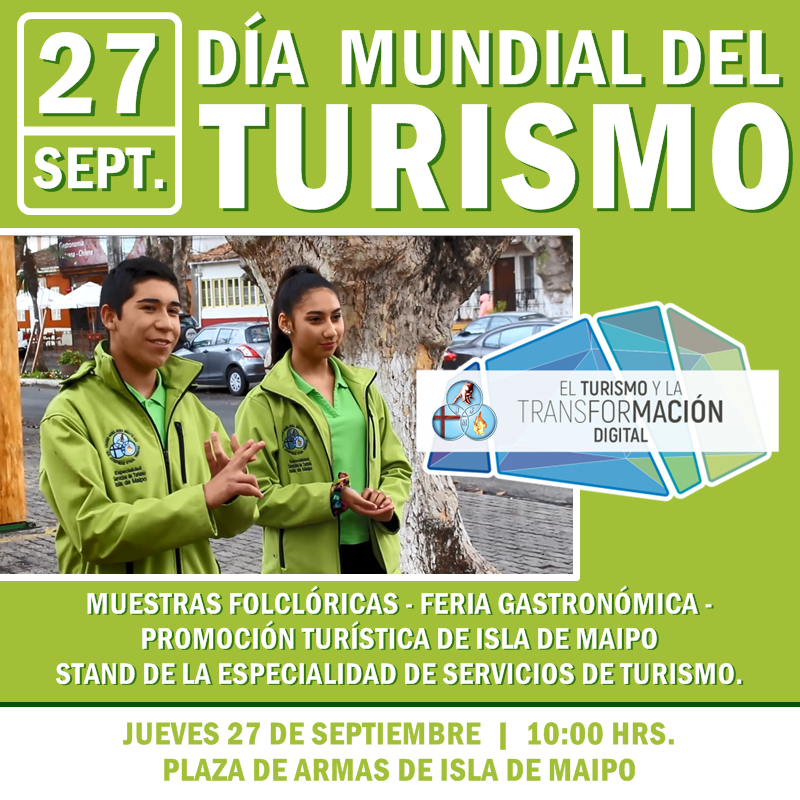 CELEBRACIÓN DÍA MUNDIAL DEL TURISMO – 27 DE SEPTIEMBRE DE 2018