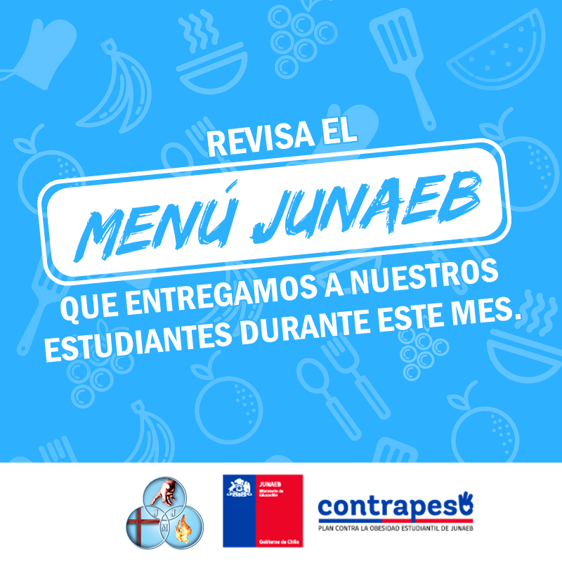 MENÚ JUNAEB MES DE SEPTIEMBRE 2018
