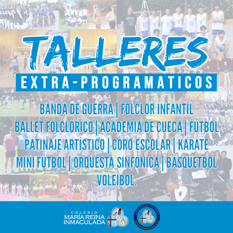 INSCRIPCIÓN DE TALLERES EXTRA-PROGRAMÁTICOS