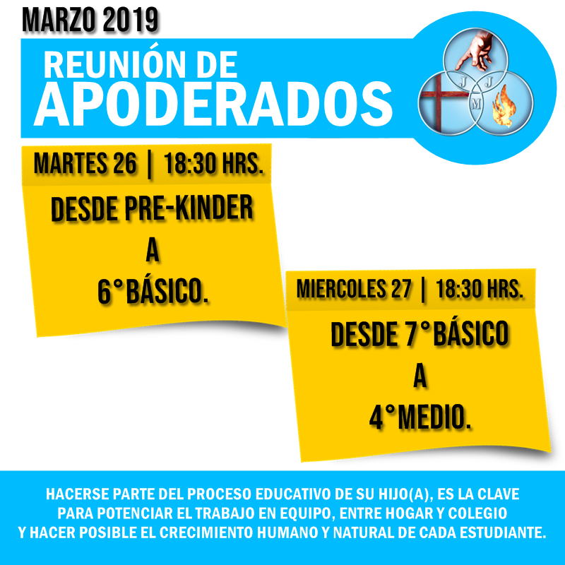 REUNIONES DE APODERADO MES DE MARZO