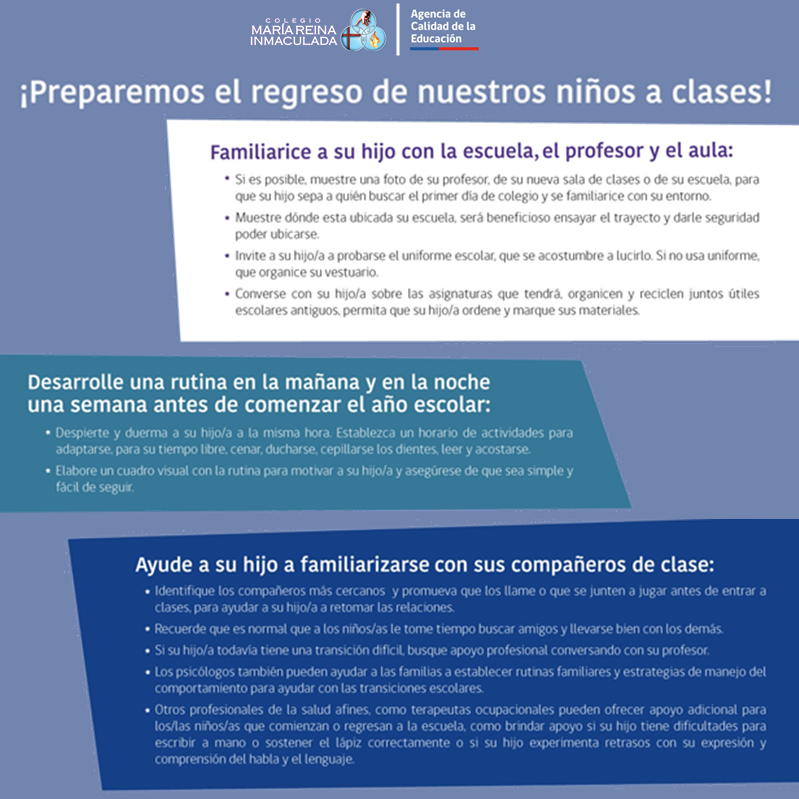ESTRATEGIAS ÚTILES PARA EL REGRESO A CLASES