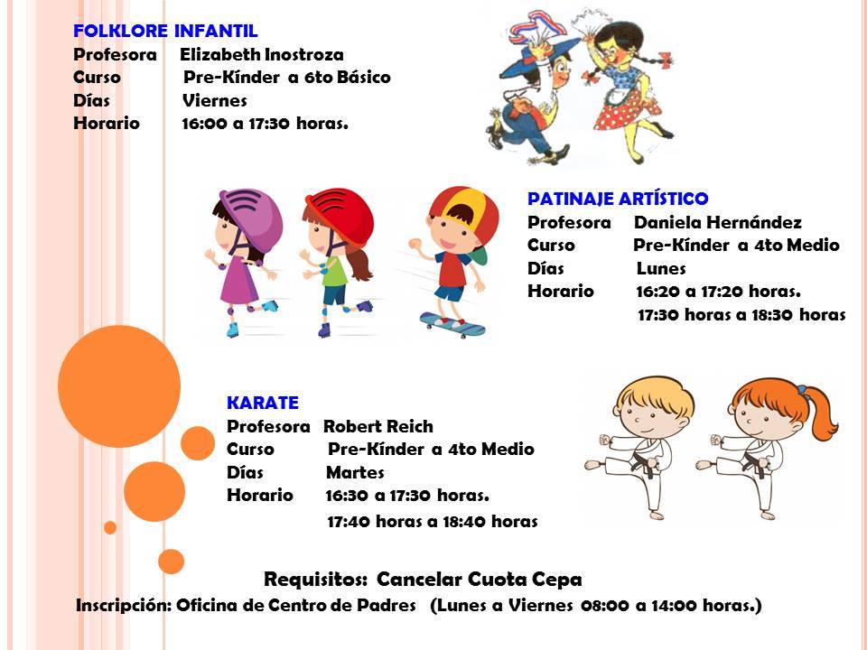 INFORMATIVO CEPA CMRI -2019-  “TALLERES EXTRA PROGRAMÁTICOS”