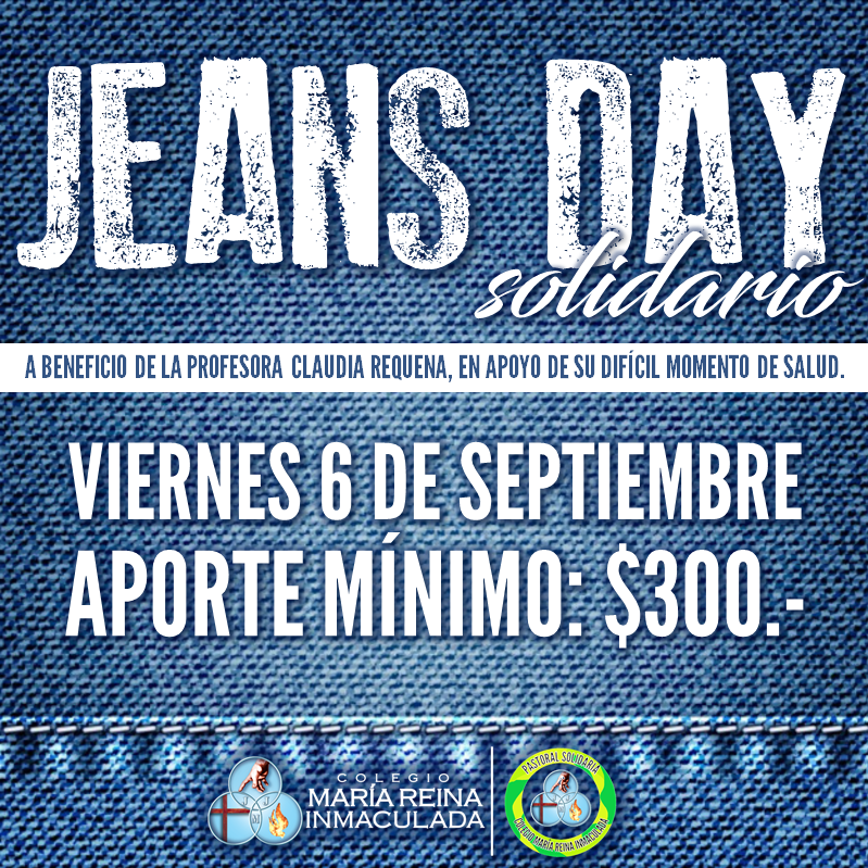 JEANS DAY! VIERNES 7 DE SEPTIEMBRE