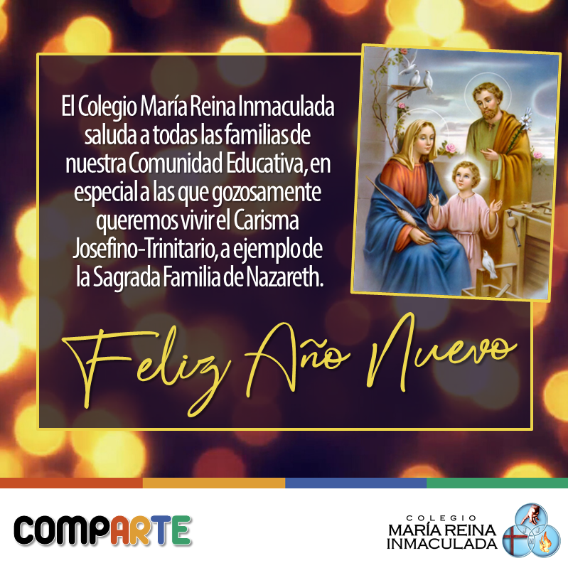 SALUDO DE FIN DE AÑO COLEGIO MARÍA REINA INMACULADA – 31 DE DICIEMBRE DE 2019