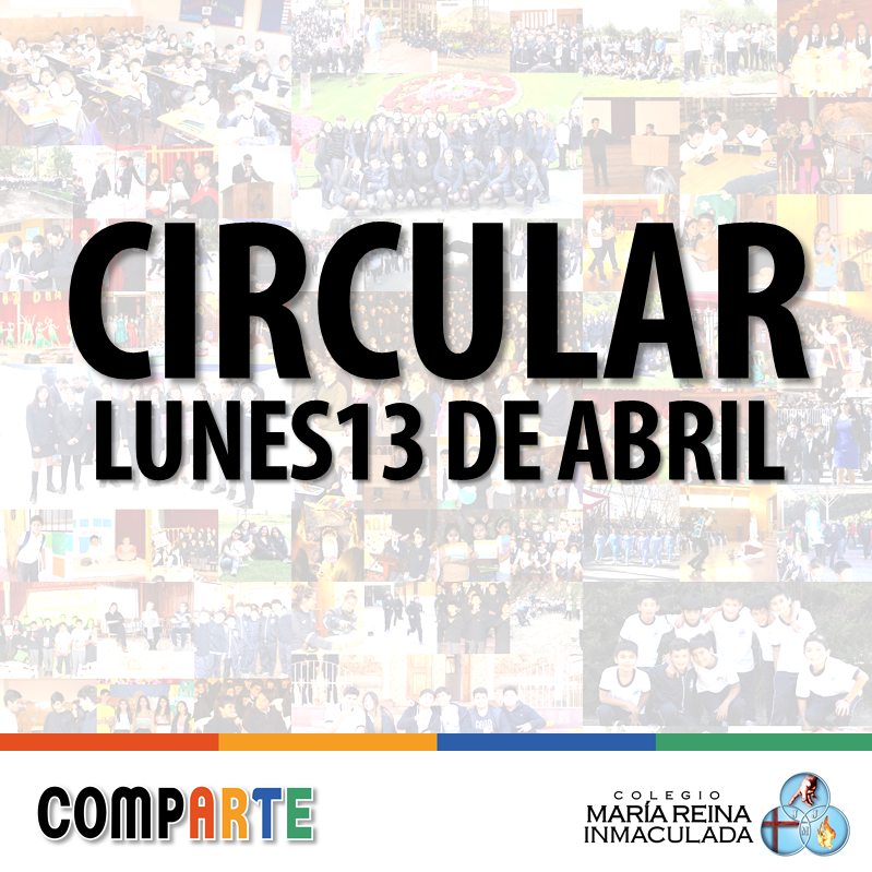 CIRCULAR LUNES 13 DE ABRIL