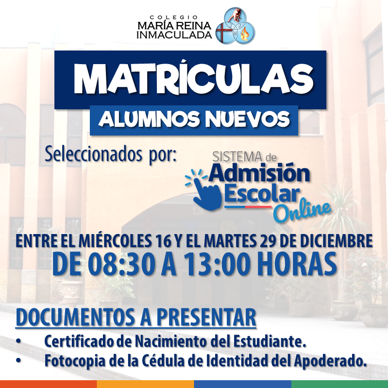 INFORMACIÓN SOBRE MATRÍCULAS PARA ESTUDIANTES SELECCIONADOS POR SAE