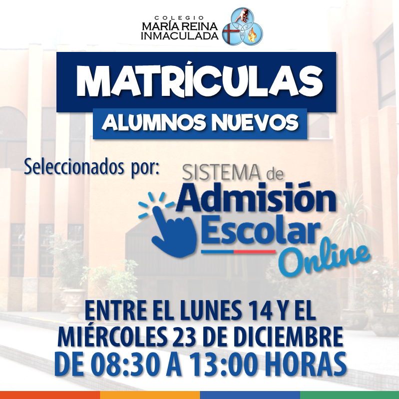 PROCESO DE MATRÍCULAS ALUMNOS SELECCIONADOS POR SAE