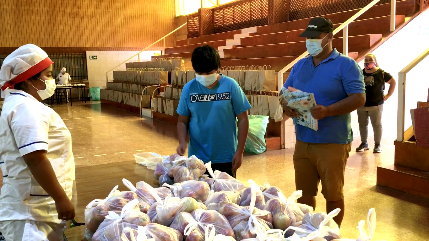 ENTREGA DE CANASTAS DE ALIMENTOS JUNAEB DICIEMBRE 2020