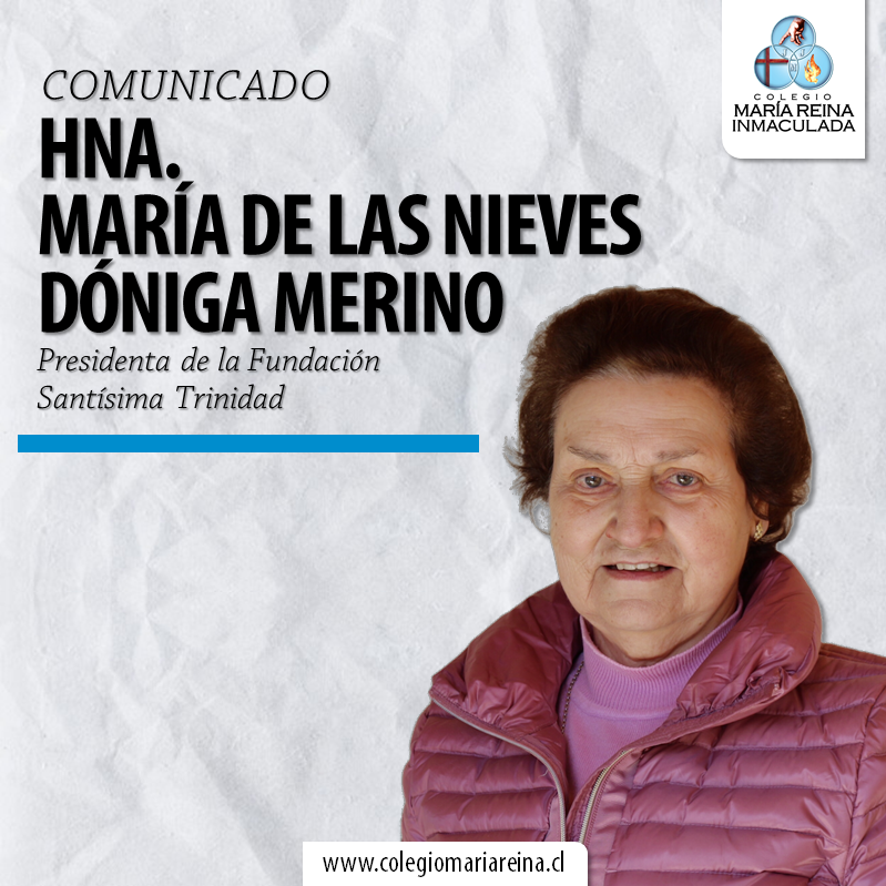 COMUNICADO HNA MARÍA DE LAS NIEVES DÓNIGA