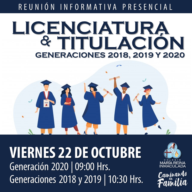 CITACIÓN A REUNIÓN INFORMATIVA PARA ESTUDIANTES EGRESADOS