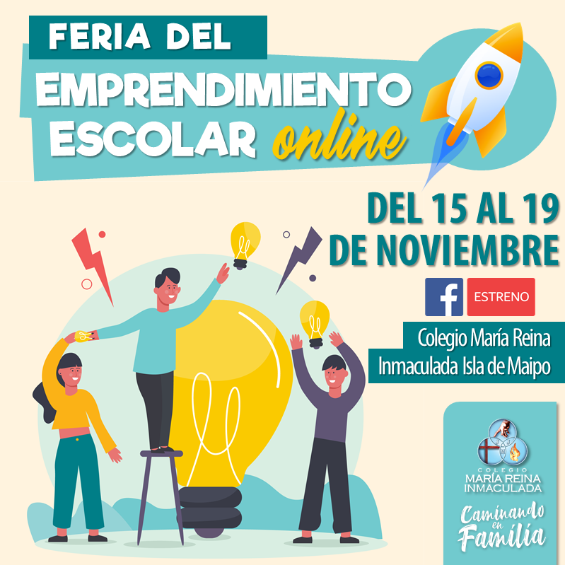 INVITACIÓN FERIA DEL EMPRENDIMIENTO ESCOLAR ONLINE