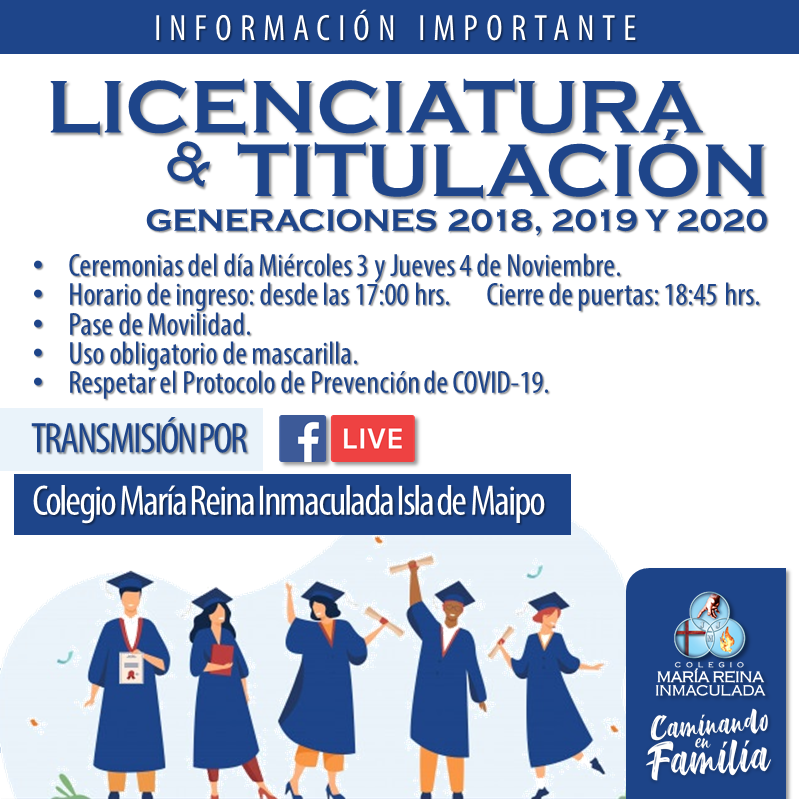 INFORMACIÓN IMPORTANTE SOBRE LAS CEREMONIAS DE ESTA SEMANA